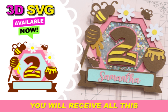 3D Bee Shaker Cake Topper SVG: A Practical Choice for Themed Celebrations