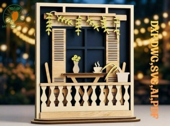 3D Layered Balcony Window Shadow Box: A Practical Choice for Dimensional Art Projects
