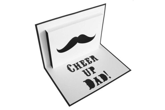 Cheer Up Dad Mustache Pop Up 3D Card SVG: A Unique Way to Bring Joy Through Craft