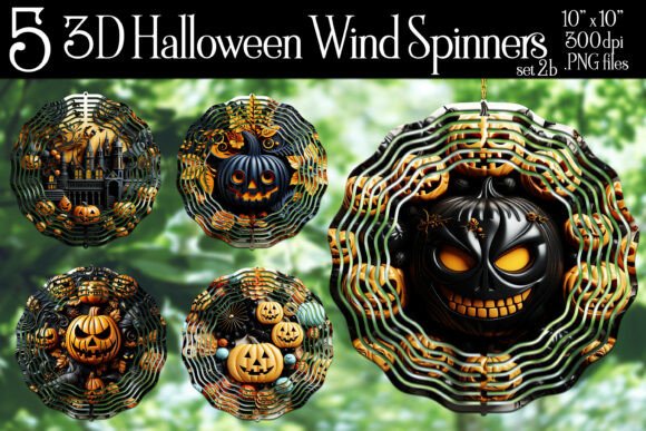 Halloween 3D Style Wind Spinners, S4 – Creative Craft Solutions for Every Maker