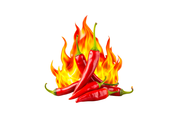Hot Chili Pepper is on Fire 3D Icon – A Versatile Design Asset for Creative Projects