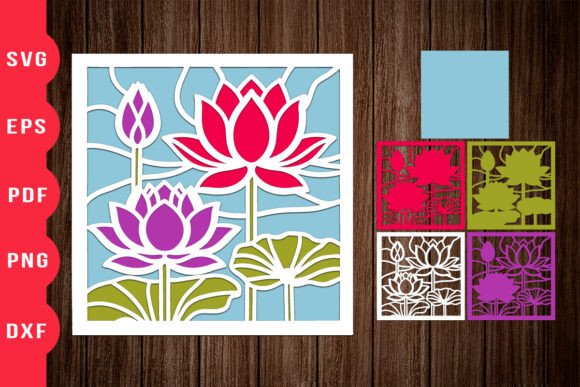 Lotus Flower 3D Shadow Box Cut: A Versatile Craft for Creative Spaces