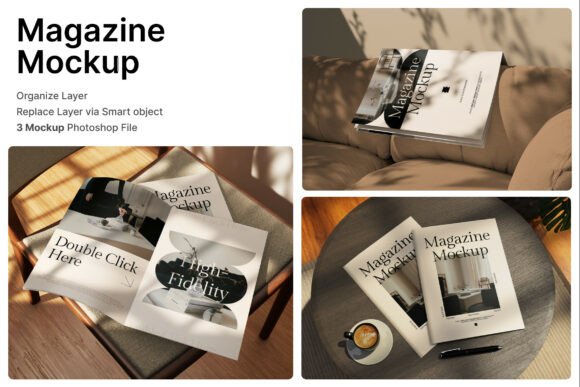 Magazine with Environment 3D Mockup: Elevating Visual Storytelling in the Digital Publishing Era