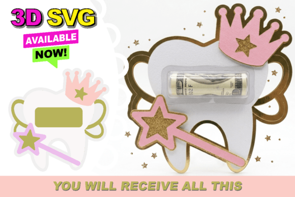 Tooth Fairy Money Holder 3D SVG: A Creative Way to Celebrate Lost Teeth