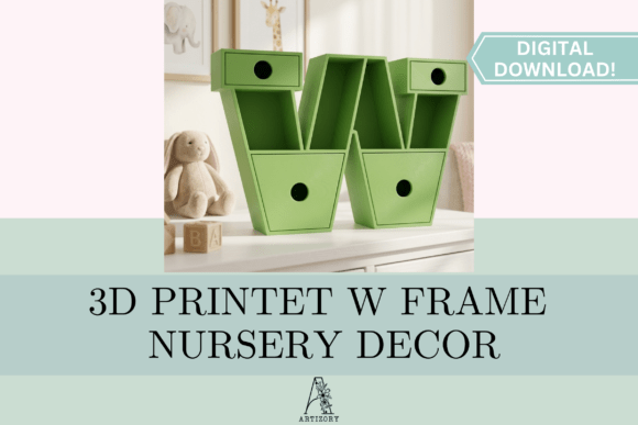 W Shelf Organizer STL 3D Print: A Functional and Stylish Storage Solution