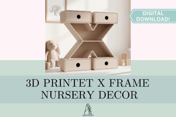 X Shelf Organizer STL 3D Print